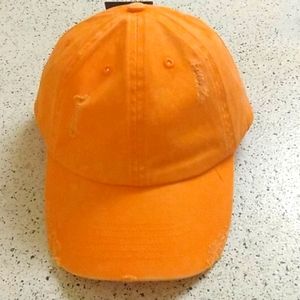 Vintage Distressed Orange Dad Hat